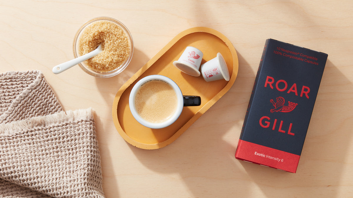 Exotic Peru organic coffee in a home compostable coffee pod