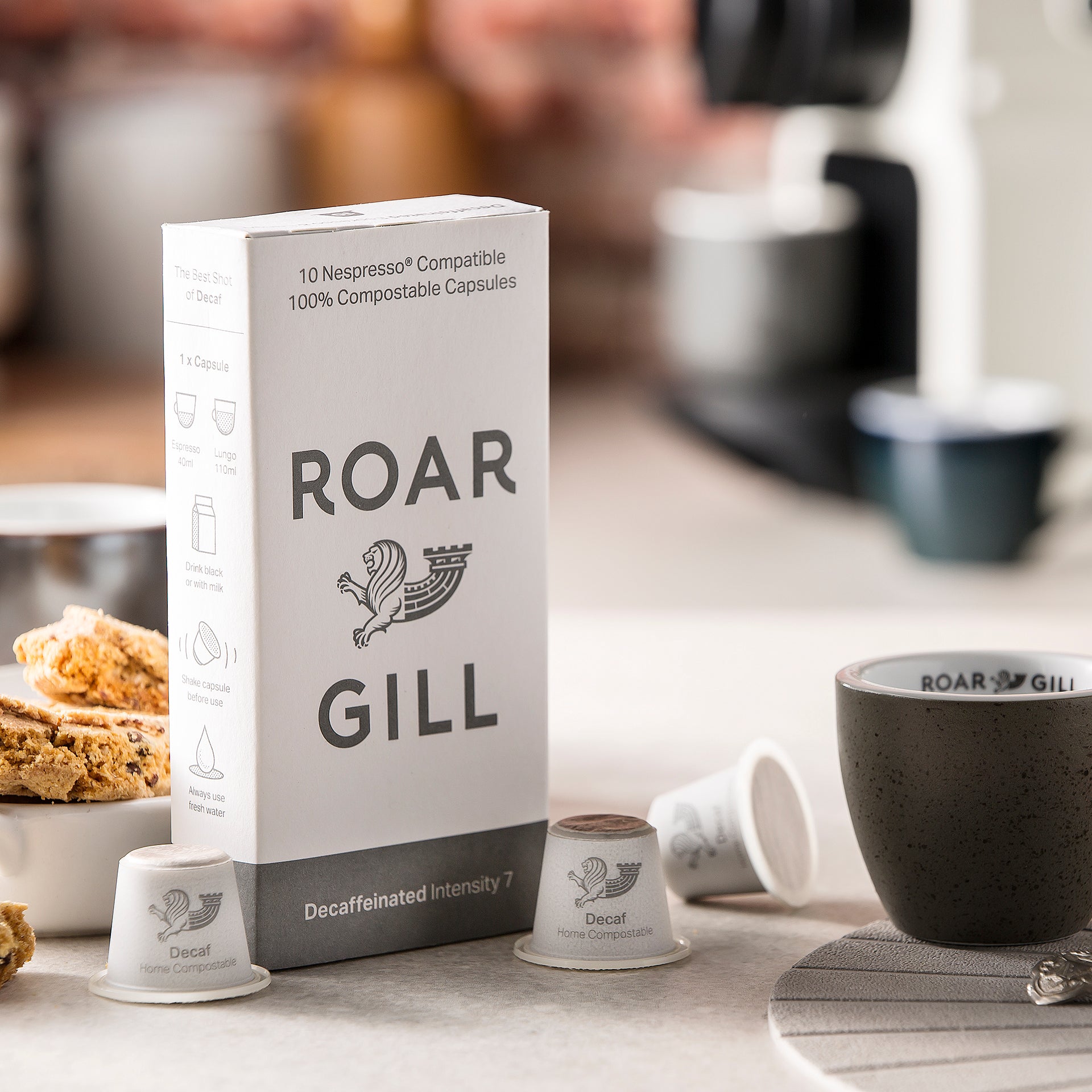 Decaf Coffee Pod Subscription 10 Pods Roar Gill