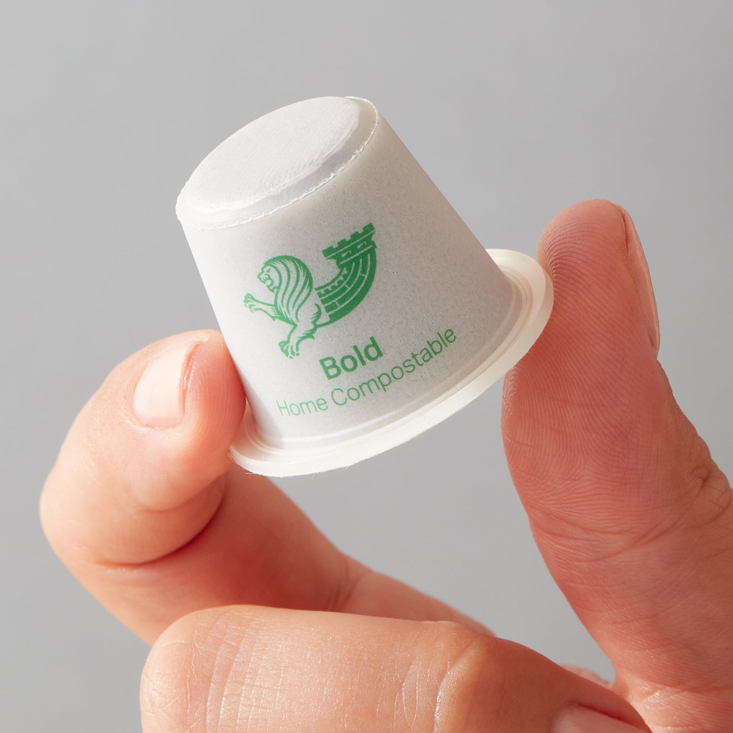 bold intensity 8 compostable coffee pod by roar gill